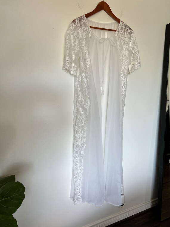 Sheer lacy dressing robe - image 2