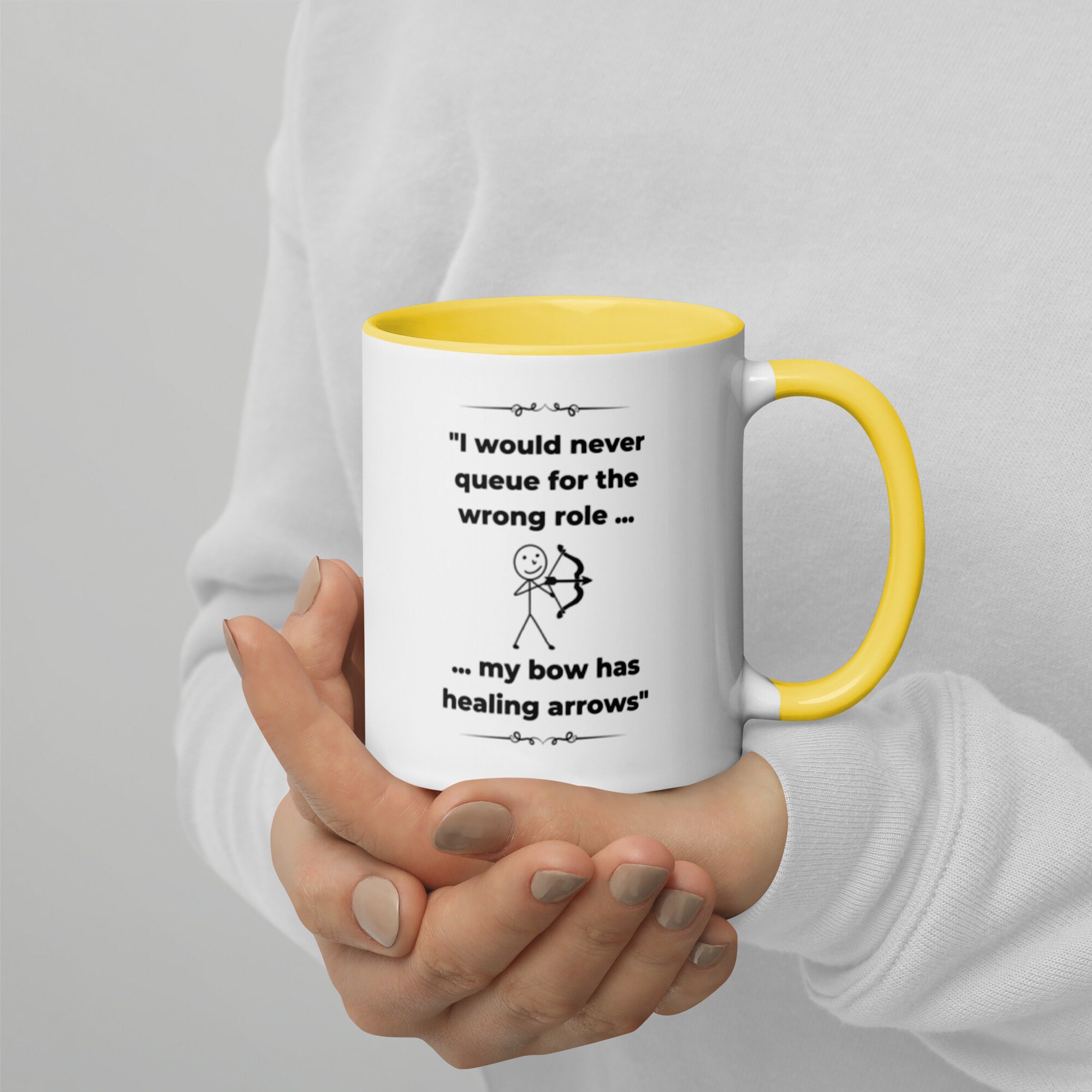 ESO Elder Scrolls Online Gamer Fake Healer Fealer Cup Mug with Color Inside 11oz