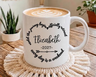 Employee Retirement Gift Happy Retirement Mug Personalized Retirement Gift for Mom Personalized Retirement Mug Retirement Gift for Grandma