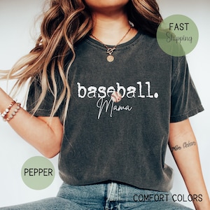 Custom Baseball Mom Shirt, Mama Baseball Shirt, Baseball Mama Gift, Sports Mom Shirt, Baseball Mama Tee,  Baseball Game Day Shirt for Mom