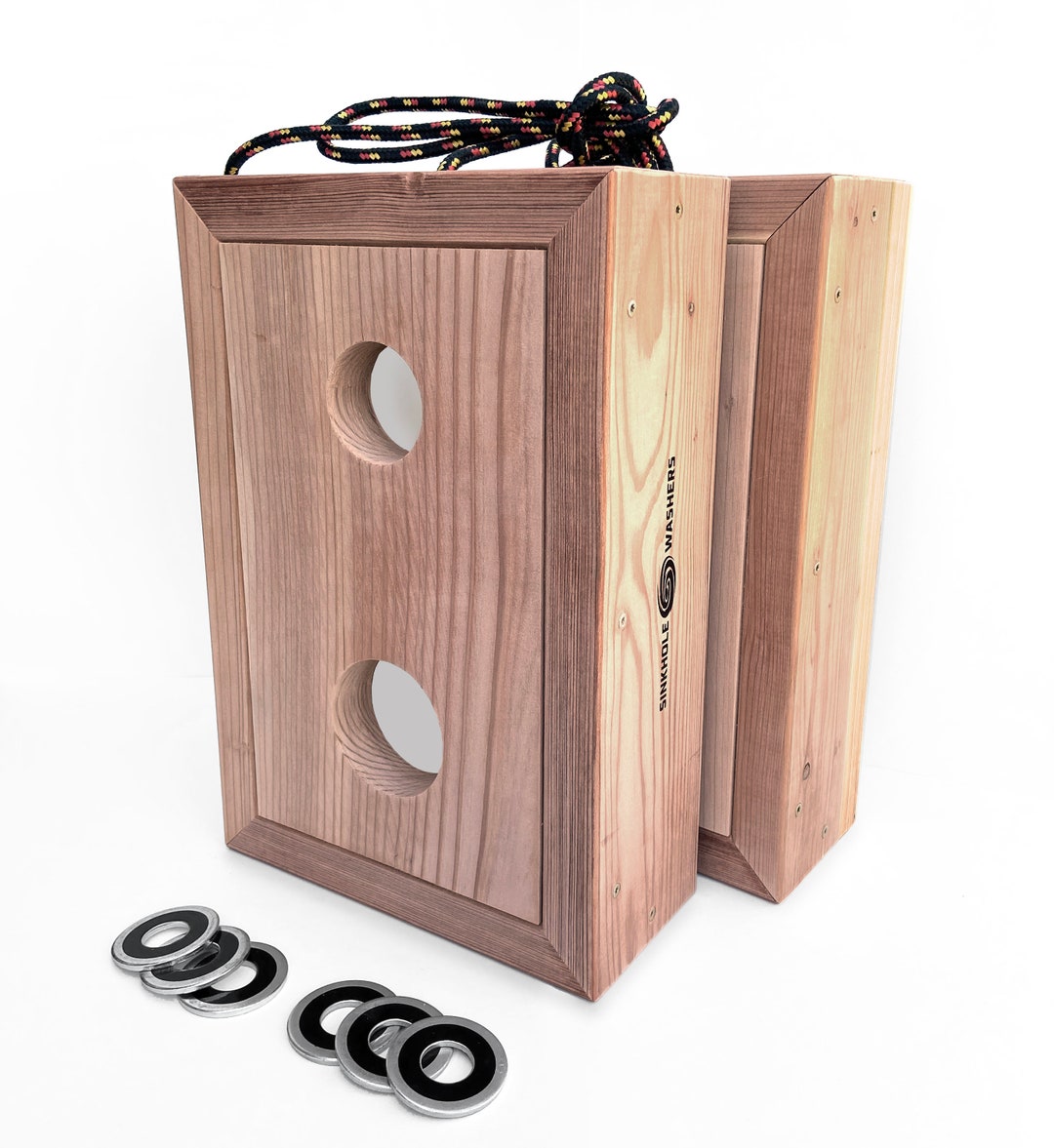 Sinkhole Washers Game Set Washer Toss Game Yard Game Etsy