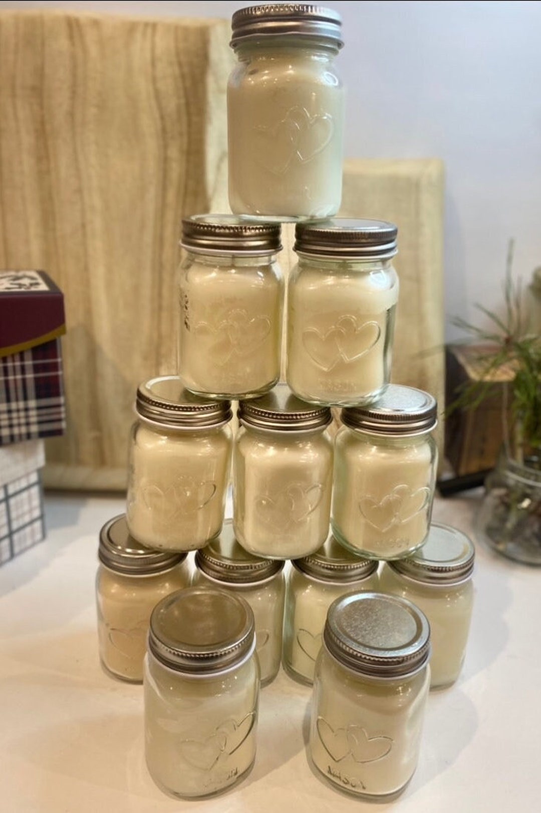 Bulk Candles 12 Pack unscented Soy Wax Long Burning Candle Baby Shower