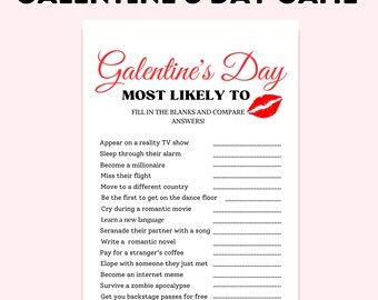 Fun Galentines Day Most Likely To Game, Galentines Day Party Guessing Game, Adult Ice breaker Party Game, Ladies Night Game, Friends Game