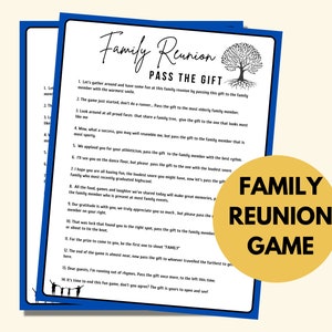 Pass The Gift Family Reunion Group Icebreaker Game, Pass The Gift Printable Game,  Family Reunion Fun Game  all Age Groups, Instant Download