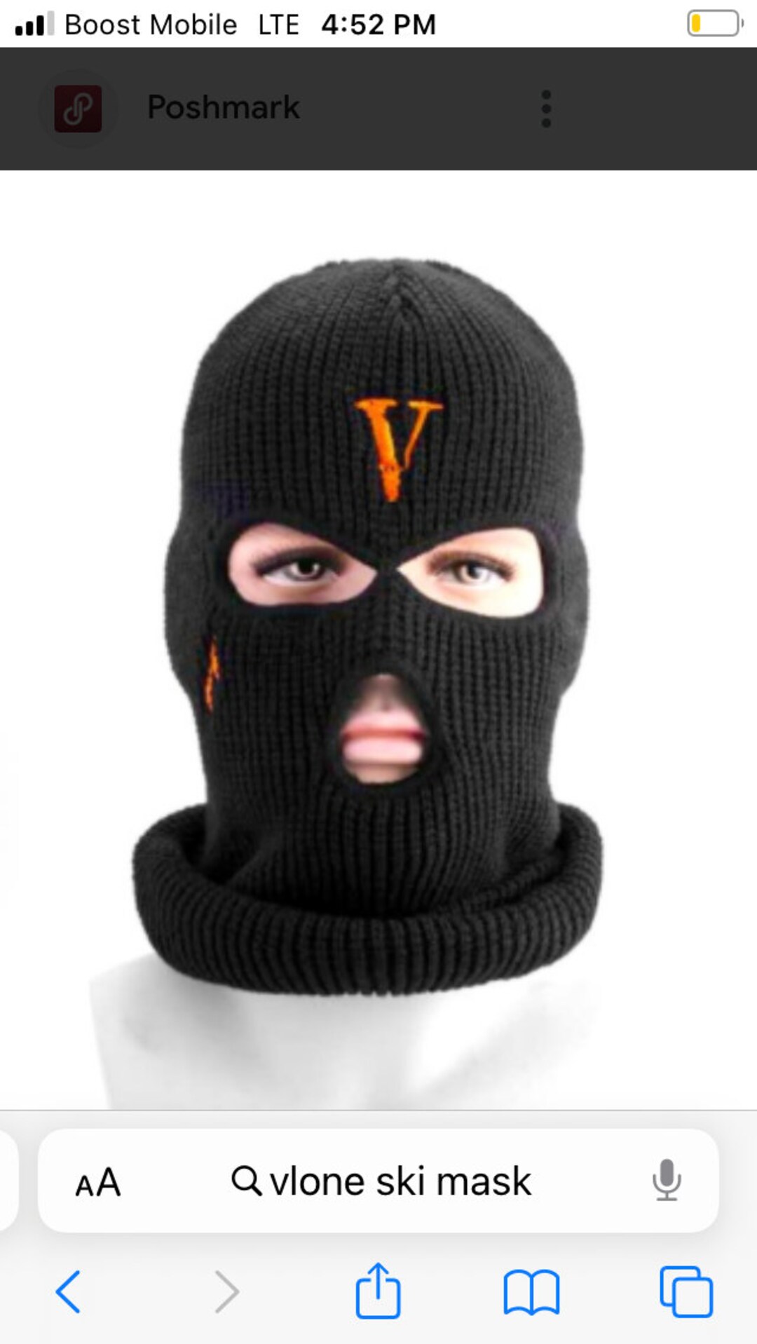 Vlone Ski Mask One Size Fits Most Etsy