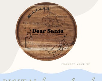 Milk & Cookies for Santa - Digital Download SVG | PNG