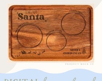 Milk & Cookies for Santa Digital Download SVG | PNG