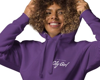 Aesthetic Hoodie, Trendy Hoodie, For Women, Funny Hoodie, New York City Girl Hoodie, Sweat Shirt, NYC Gifts, NY Hoodie,