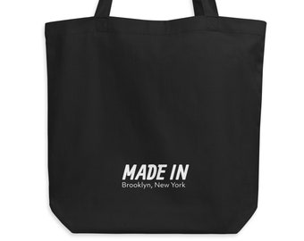 MADE IN Brooklyn Tote Bag, Organic Cotton Canvas, NYC Gift