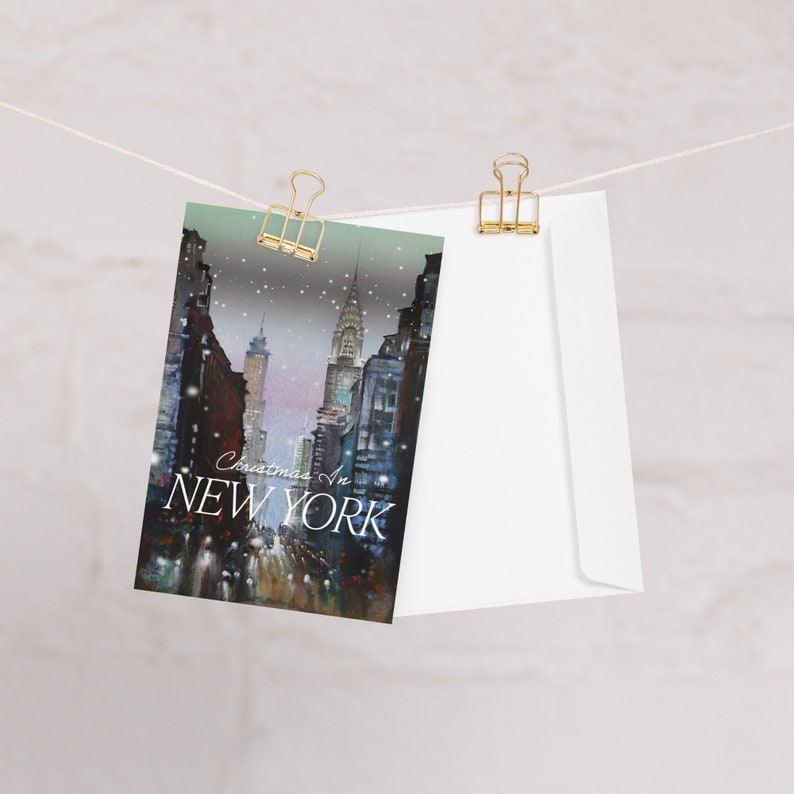 Christmas 2023 Cards, NYC Christmas, Christmas in New York, Greeting