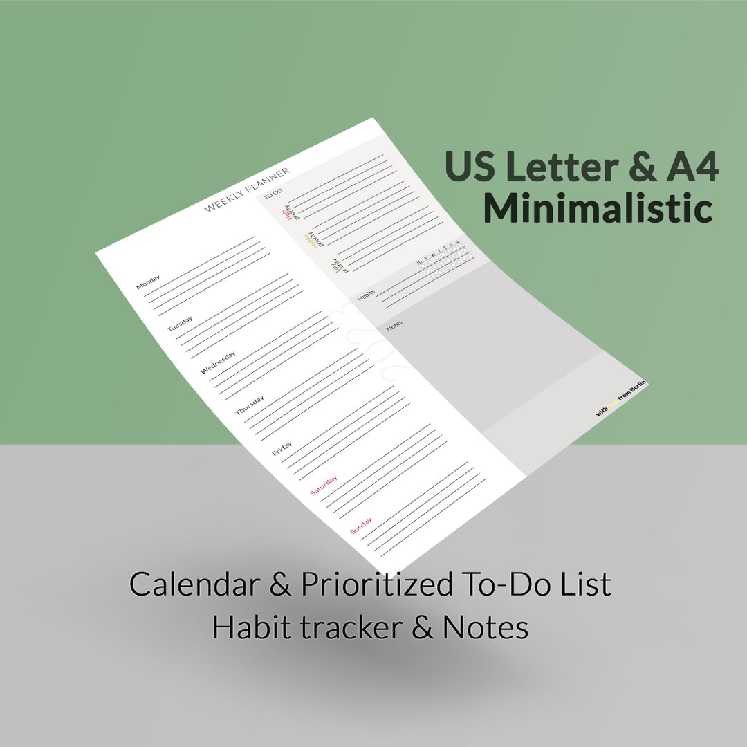 To Do List Calendar Printable