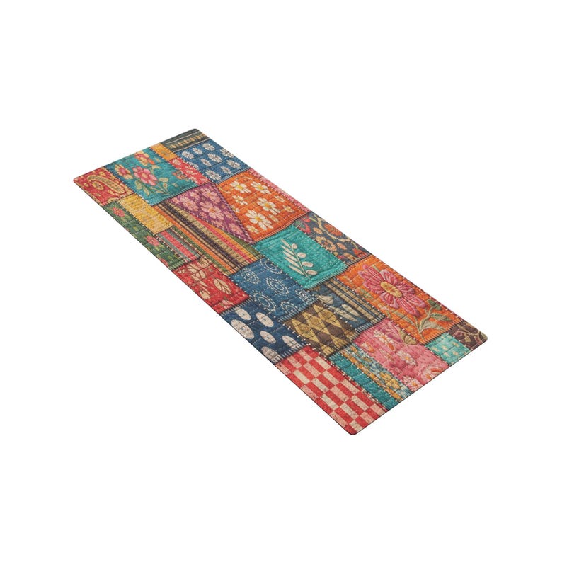 Kantha Patchwork Mönster Yogamatta bild 2