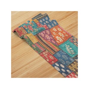 Kantha Patchwork Mönster Yogamatta bild 3