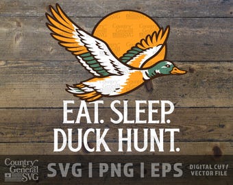 Eat Sleep Duck Hunt SVG | Hunting Shirt Design (Digital Cut File)