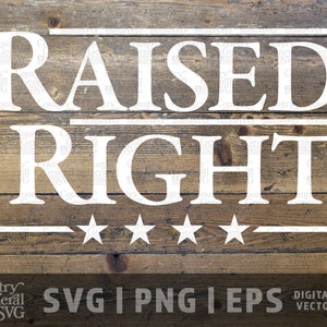 Verhoogde rechter SVG-| PNG-| Eps, Conservatieve svg, Republikeinse grafiek, Conservatieve Waarden svg, USA cut bestanden, diy graphics, Cricut bestand