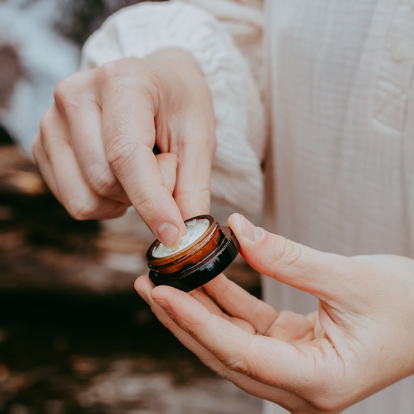 Nordic Ritual Lip Polish for dry/sensitive skin| Grass-fed beef Tallow | Gentle Exfoliation | Wax free | Blue Tansy | Winter Peppermint