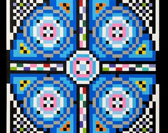 2000 Square Ensemble - Giclée Print, Geometric Art Print, Acrylic Art Print, Fine Art Print