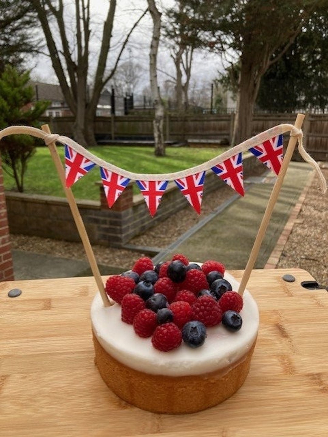 Coronation Cute Union Jack Cake Topper Celebration Party Etsy