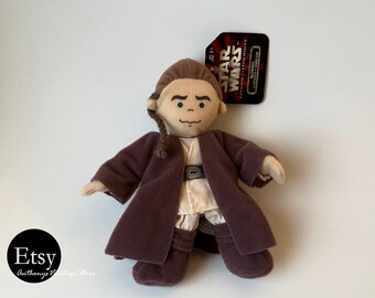 Vintage 1998 Star Wars Episode I Buddies 7" Plush Obi-Wan Kenobi Brand New with Tags