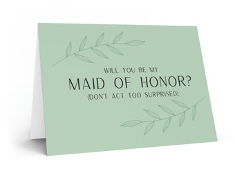 Maid of Honor Proposal Card