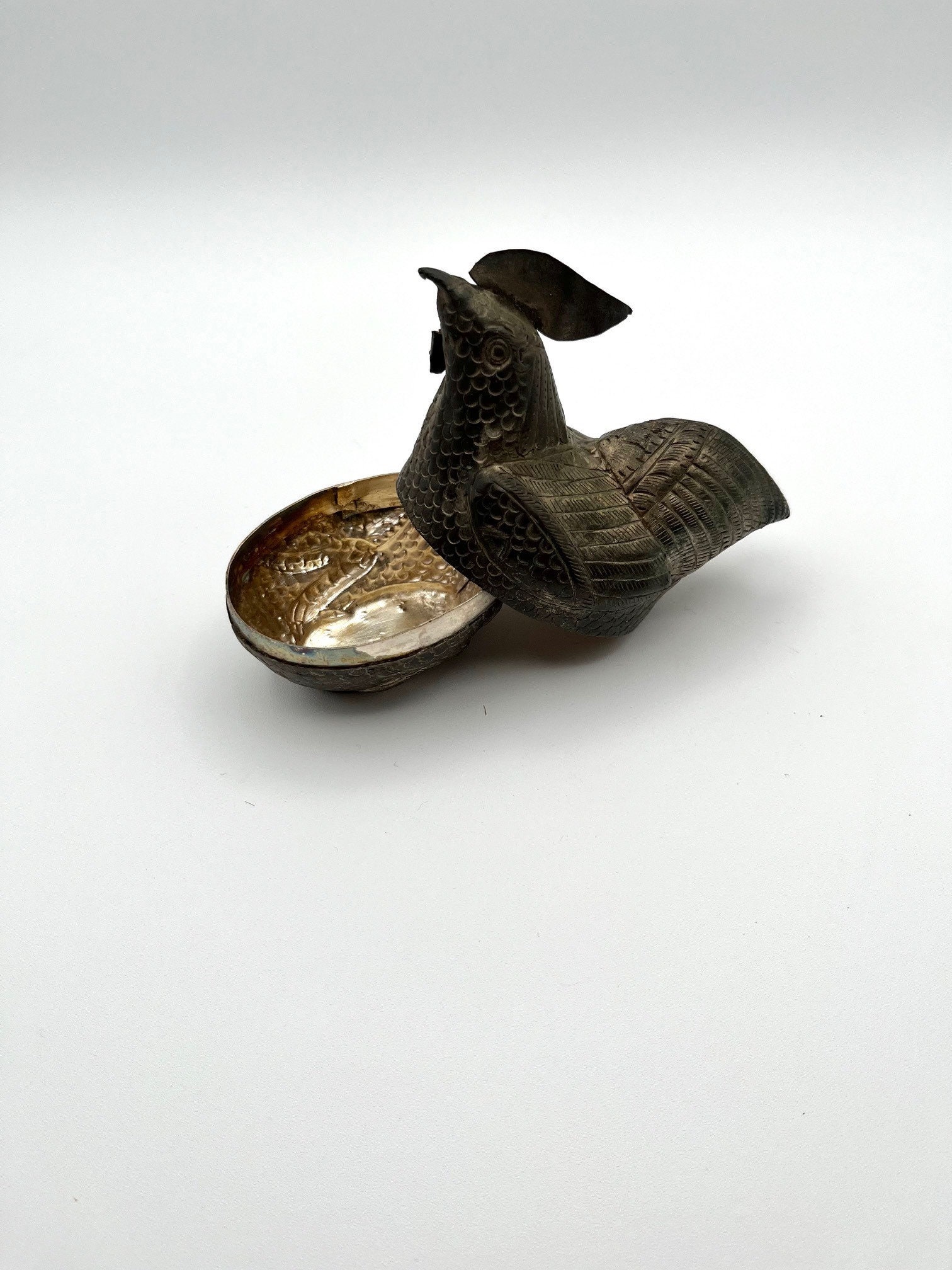 Brass Betel Nut Supari Box from Brunei - Early 20thC Brass Betel Nut Supari Box from Brunei - Early 20thC