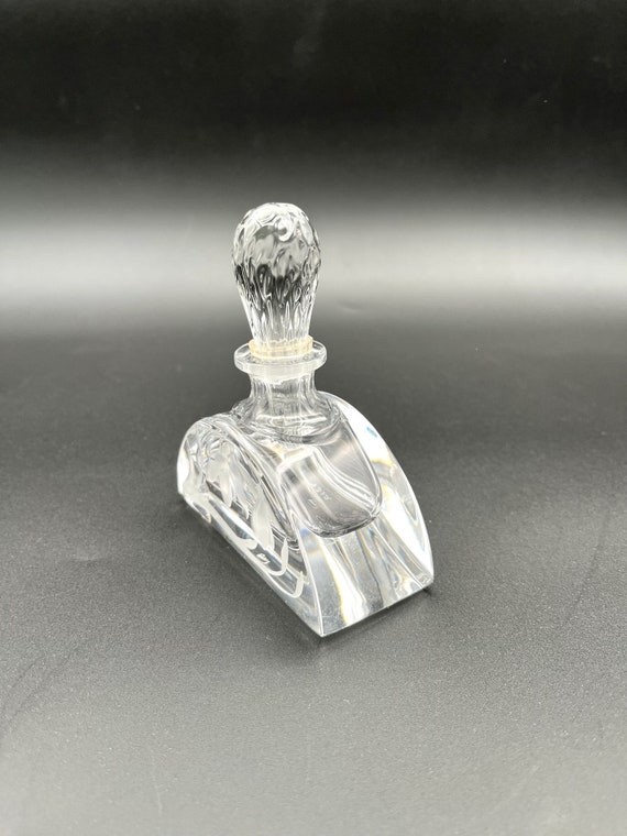 Cotte Crystal Perfume Bottle With Stopper Etched … - image 5