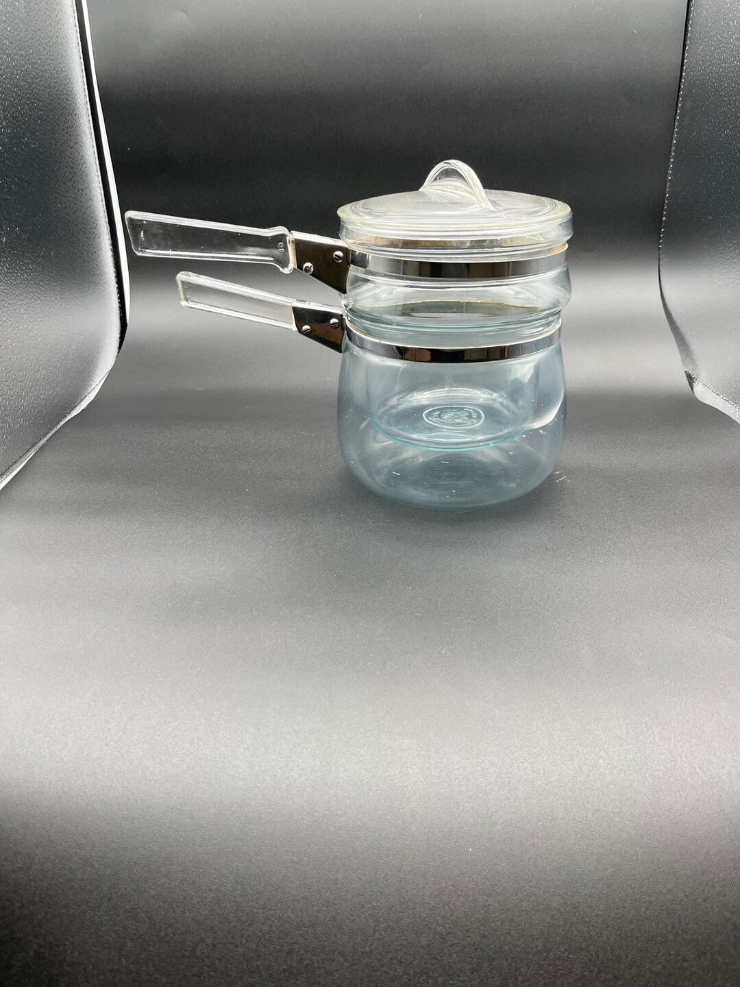 Vintage PYREX Clear Glass Flameware Glass Double Boiler Pots Etsy