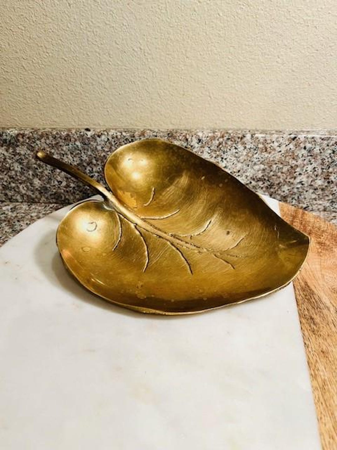 Brass Leaf Dish