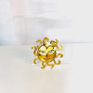 Joseff of Hollywood Sun Brooch - Etsy