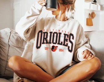 Baltimore Orioles Sweatshirt, MLB Shirt, Baseball Crewneck