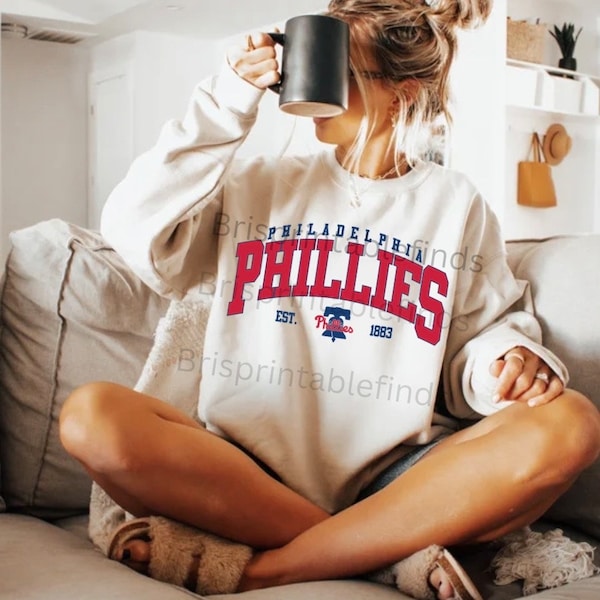 Philadelphia Phillies Sweatshirt, MLB Shirt, Baseball Crewneck