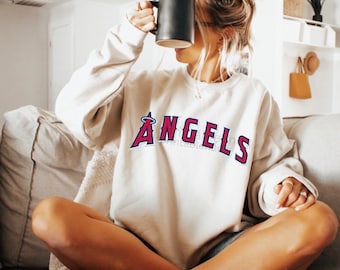 Los Angeles Angels Sweatshirt, LA Baseball, MLB Crewneck, Baseball Shirt