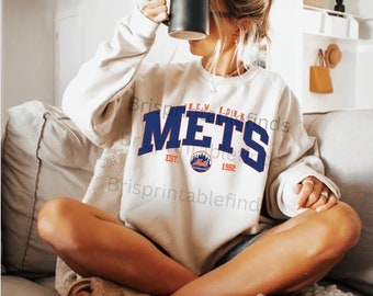 New York Mets Sweatshirt, MLB Shirt, Baseball Crewneck
