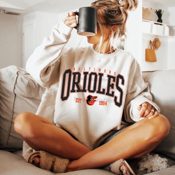 Baltimore Orioles Sweatshirt, MLB Shirt, Baseball Crewneck