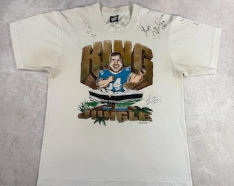 Maglietta vintage anni '90 firmata da Chris Spielman dei Detroit Lions, taglia L