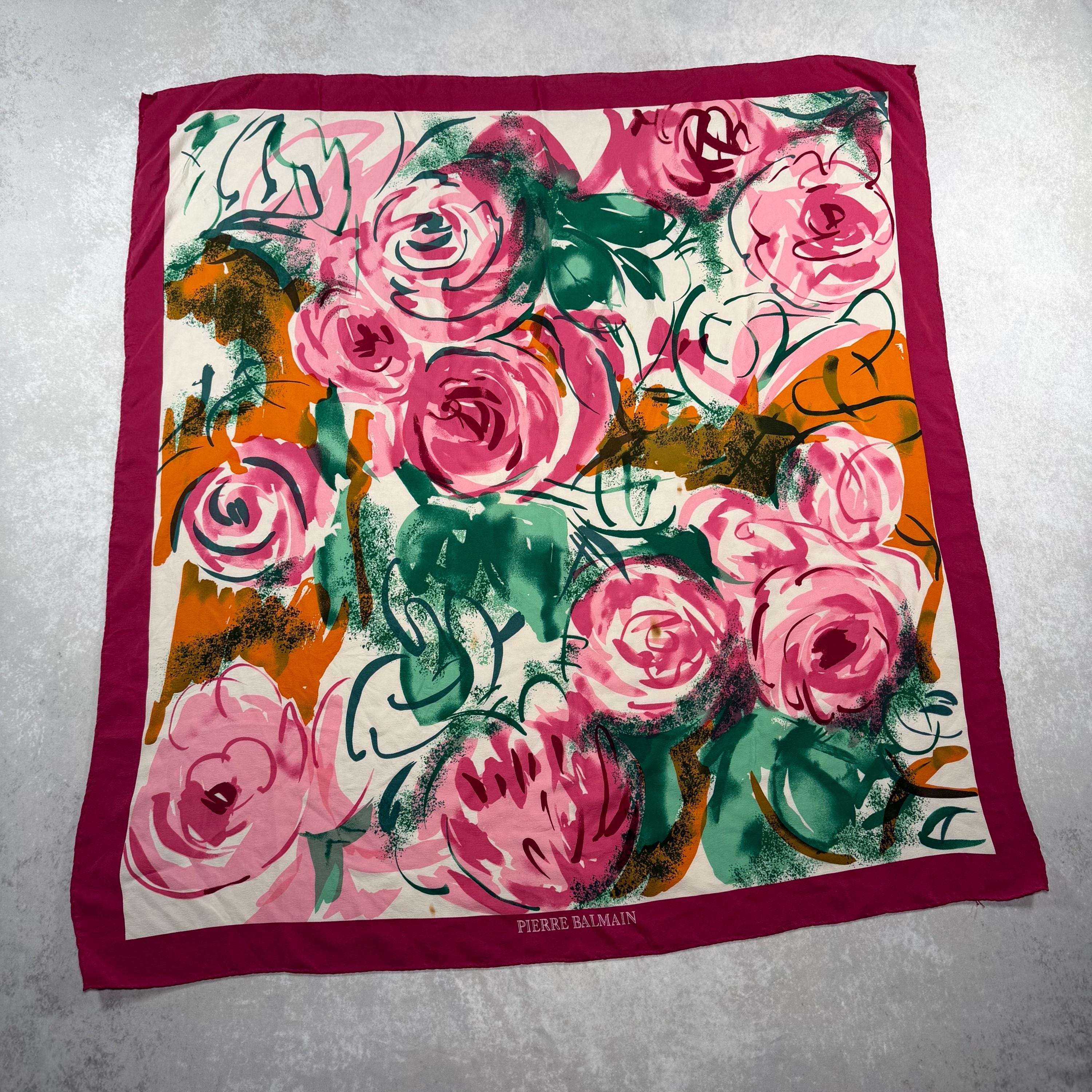 Chanel Rose Scarf - Etsy