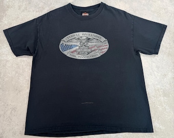 Koszulka Vintage Y2K Harley Davidson Eagle, czarna, rozmiar L