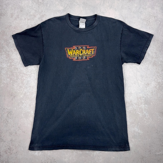 Vintage Warcraft III Reign of Chaos Graphic Tee, Y2K Blizzard