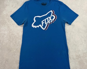 ヴィンテージ フォックス レーシング T シャツ メンズ Lサイズ ブルー