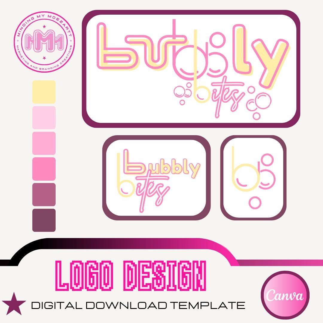 Logo Branding Kit| DIY Editable Logo, Premade Logo Design Custom, Logo ...