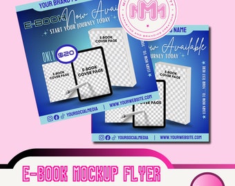 Editable Ebook Cover Template | Canva DIY Flyer (Digital Download)
