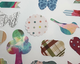 20 troqueles de papel surtidos: formas para scrapbooking y tarjetas