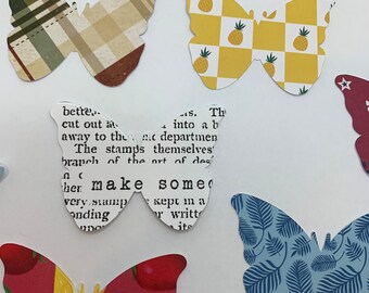 Troqueles de mariposa: formas de papel coloridas para scrapbooking y tarjetas (20 piezas)