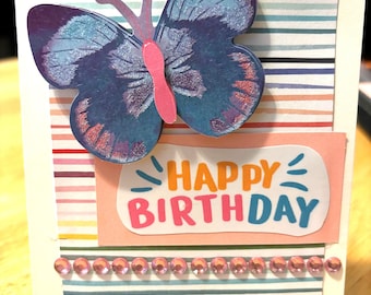 Juego de 6 tarjetas de felicitación variadas, alegres, brillantes y florales, de 4 x 6 con sobres