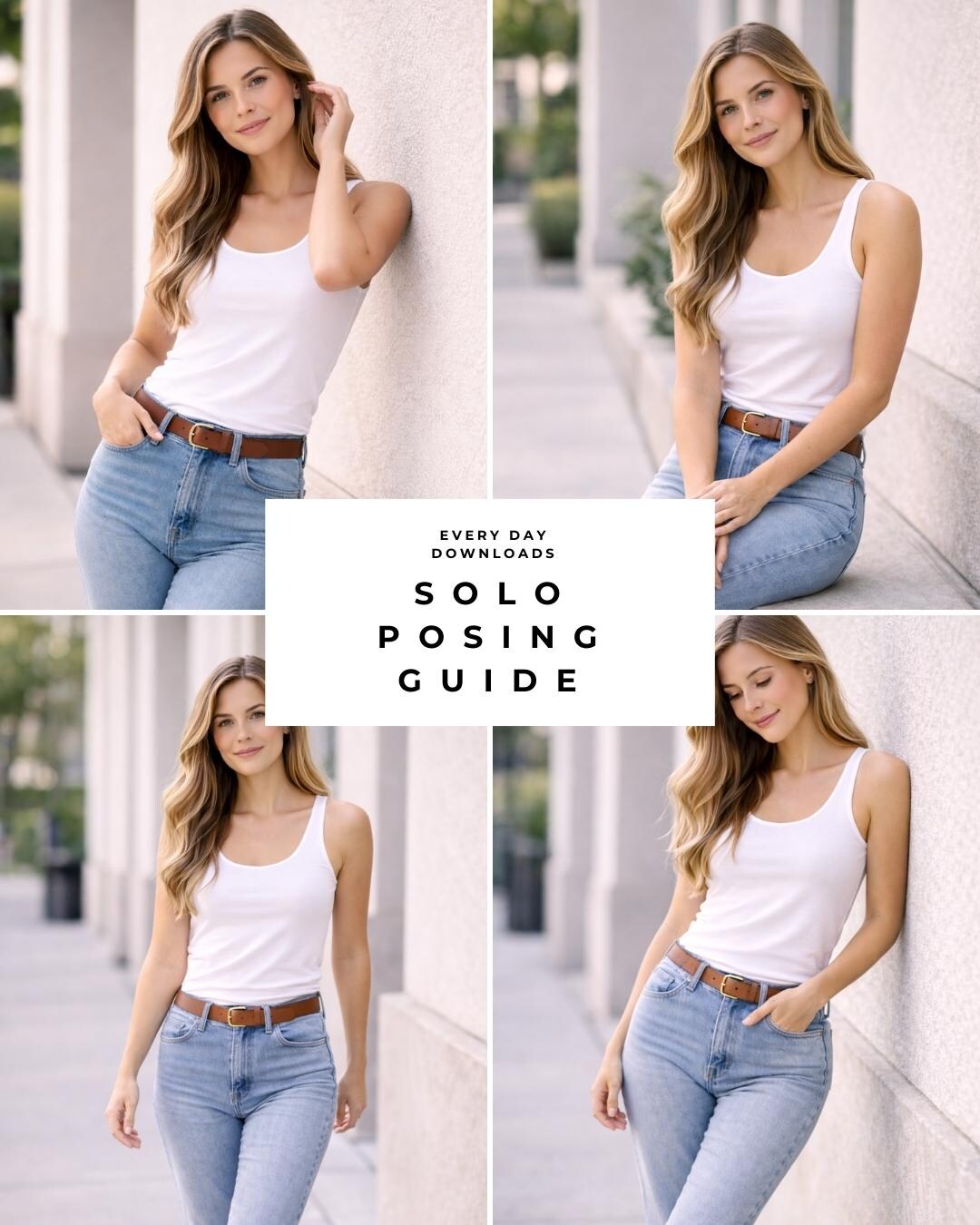 The Effortless Solo Posing Cheat Sheet | Simple Poses + Exactly What to ...
