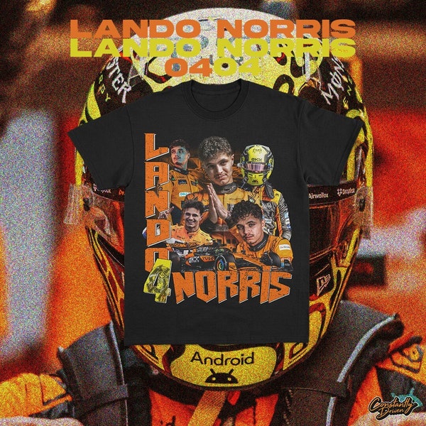 Lando Norris 2024 Formel 1 Grafik-T-Shirt | F1 | McLaren F1