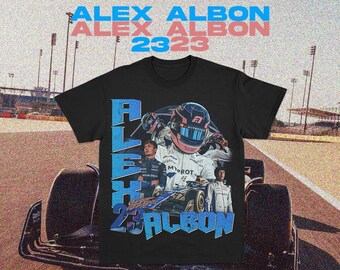 Alex Albon 2024 Formel 1 Grafik-T-Shirt | F1 | Williams F1