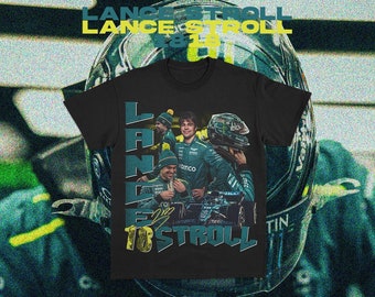 Lance Stroll 2024 Formel 1 Grafik-T-Shirt | F1 | Aston Martin F1