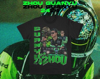 T-shirt grafica Zhou Guanyu 2024 Formula 1 / F1 / Kick Sauber F1