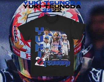 T-shirt grafica Yuki Tsunoda 2024 Formula 1 / F1 / RB Racing Bulls F1